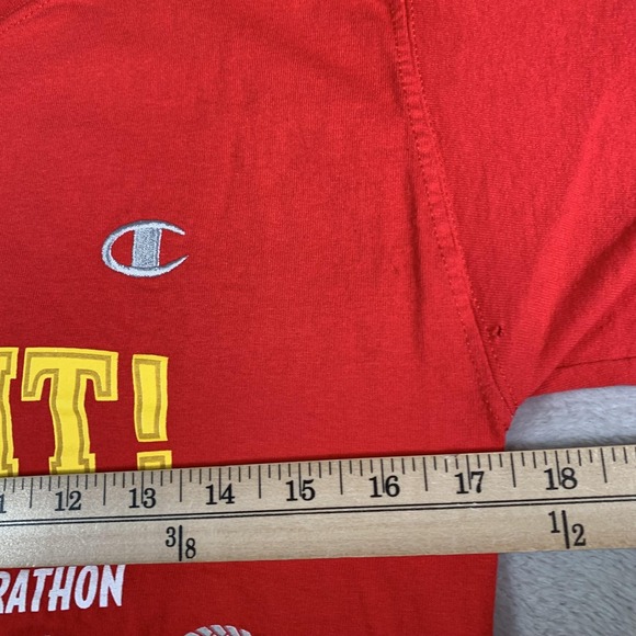 Disney Walt Disney World Marathon Shirt Mens Small Red runDisney 2015 Champion - Picture 5 of 11